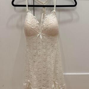 Never worn before white lingerie